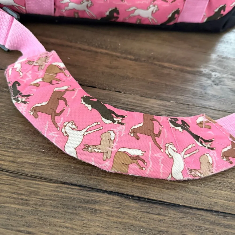 Wildkin Kids Pink Horse Print Duffel Bag Overnight Travel Gym Bag with‎ Strap